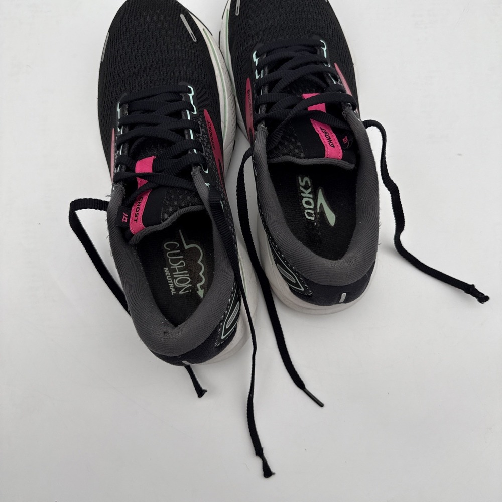 Brooks Ghost 14 Women's Running Shoes 7 B 1203561B013 Black/Pink/Yucca - Picture 14 of 16